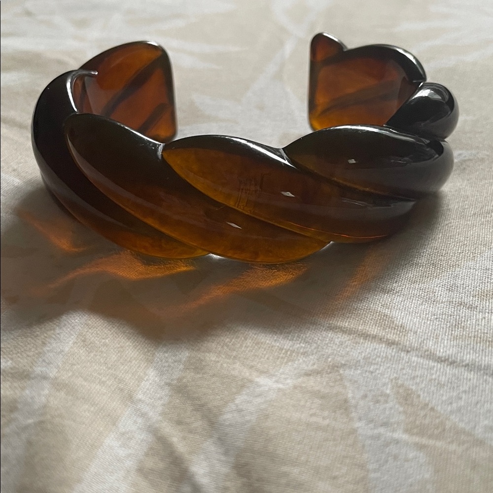 J. Crew Carved Resin Cuff M/L